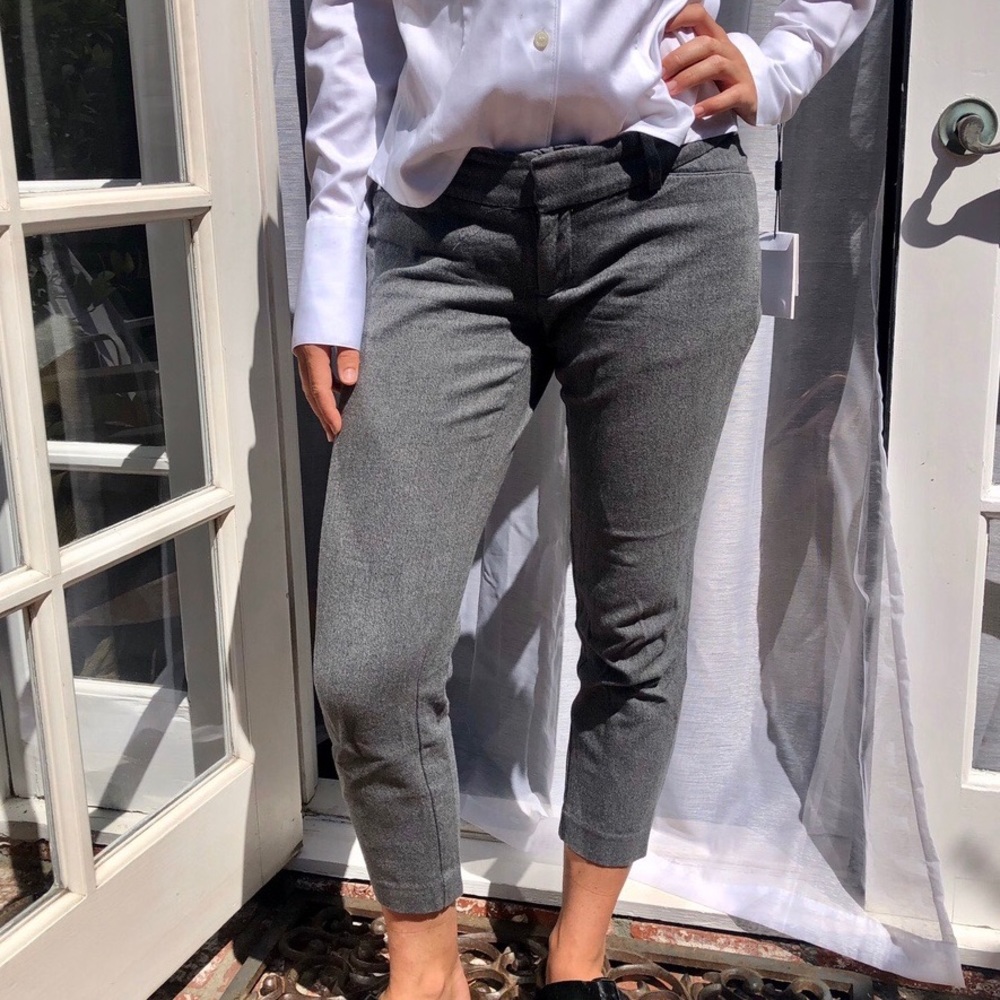 Gray ankle pants